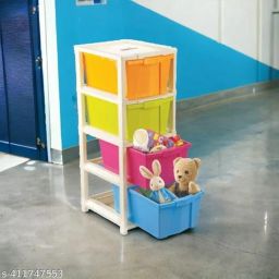 Storage Drawer| Design - 293 4XL 4XL New Drawer, Size 4XL Platic Drawer, Multipurpose Storage Box,Basket and BIN, Multicolor for Home and Kitchen image 1