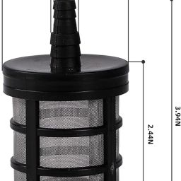 2pcs Water Inlet Micro Pump Filter SS Net Strainer for Diaphragm Pump Inlet Hose Pipe End Suction Filter, Pumping Water, Sprayer, Car Washer, Filtration image 4
