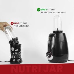 Bullet Juicer Jar Set for Mixer Grinder – Versatile Blender Jars (530ml & 350ml) – 2 Jar Combo for Smoothies, Shakes, Juicing & Grinding – BPA-Free, Durable, Easy to Clean image 3
