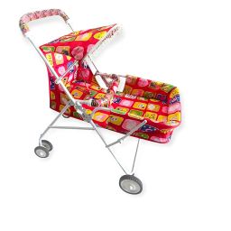 Ezaakart Baby Stroller/Pram for 0 to 3 Years, New Born/Toddler/Kid, 3 Point Safety Harness, Adjustable backrest, 360° Swivel Wheel, Large Storage Basket, Reversible Handlebar (Red) image 4