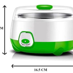Yogurt Maker Machine, Stainless-Steel Inner Container Electric Yogurt Maker Portable 15 Watts Electric 900ml Automatic-Curd & Yogurt-Maker, Dahi-Maker (Multicolor) image 1