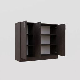 Spyder Craft Buffet Cabinet with Storage - Shinx Storage Organizer with Doors and Shelves - Side Cupboard for Kitchen and Living Room Color - Brown, 1 Year Warranty, Easy to Assemble image 4