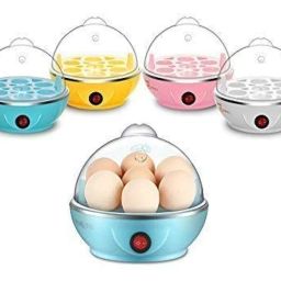 gilton Plastic Egg Boiler Electric Automatic Off 7 Egg Poacher For Steaming,Cooking Also Boiling & Frying (Multi Color) image 2