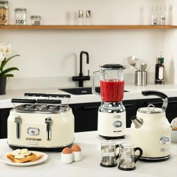 Westinghouse 4 Slice 1750W Retro Toaster | Removable Bun Attachment, 6 Browning Levels, Bread Centring, Defrost, Warm-up & Stop Function, Extendable Crumb Tray | 2-Yr Warranty (White) image 4