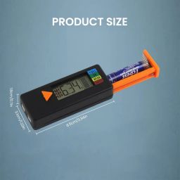 Serplex® Battery Tester Universal Battery Votage Tester Checker, LCD Digital Battery Capacity Tester for C Battery AA Battery AAA Battery D Battery N Battery 9V Battery /1.5V/3V Button Cell image 1