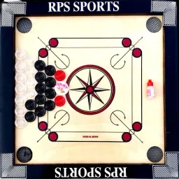 with 24 Transparant Coins+Striker & Powder 4 cm Carrom Board-image-71