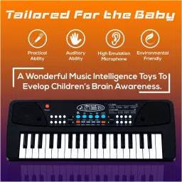 a r enterprises 37 Key Piano Keyboard Toy with DC Power Option, Mic and Recording image 2