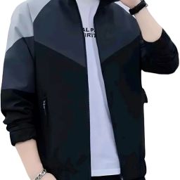 Men Colorblock Casual Jacket-image-61