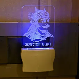 afast 3D Illusion Maharana Pratap LED Night Lamp Night Lamp-picture-44