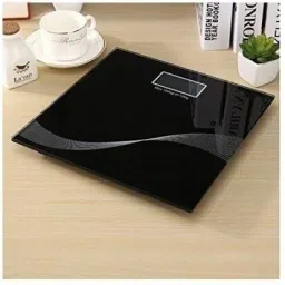 FINARO Digital Weight Machine Thick Tempered Glass LCD Display Weighing Scale Weighing Scale image 3