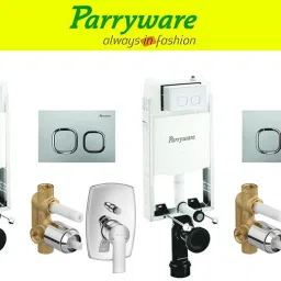 Half Frame Concealed Cistern, with divater body upper crust set of 2 pic 259 Dual Flush Tank-picture-3
