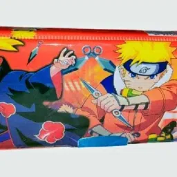 Naruto Magnetic Double-Sided Pencil Box with Inbuilt Sharpener for Kids Anime Art Plastic Pencil Box-image-43