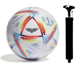 PRESENT FIFA QATAR FOOTBALL WITH AIR PUMP (SIZE-5) FIFA WORLD CUP FOOTBALL. Football - Size: 5-image-38