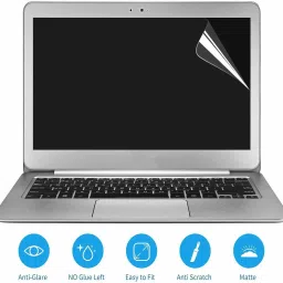 Advik Arts 4in1 Set Transparent Laptop Skin Sticker, USB LED, Screen & KeyGuard for 15.6 " Combo Set image 2