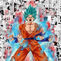 Goku Manga Collage Poster Set of 12 (Size A4) Premium-Quality Posters, 350GSM Paper, Dragon ball Posters For Anime Fans Fine Art Print-image-18