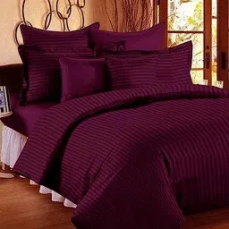 300 TC Cotton Queen Striped Flat Bedsheet-image-84