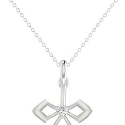avsar Avsar BIS Hallmark AVP1128WB 14kt Cubic Zirconia White Gold Pendant-image-78