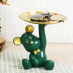 TIED RIBBONS Bear Statue with Tray Organizer Statue Showpiece-image-39