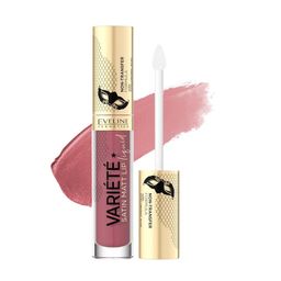 Eveline Cosmetics Variete Satin Matt Lip Liquid Lipstick- 4.5 ml- Berry Shake 03-12