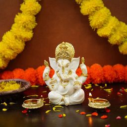 Ekhasa White Religious Idol Showpiece-image-121