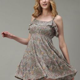 Outzidr Women Ethnic Motifs PrintedFit & Flare Dress-image-14