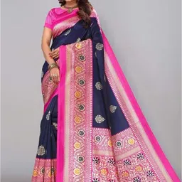 HERE&NOW Paisley Art Silk Saree-picture-7