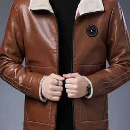 StyleCast x Revolte Men Windcheater Leather Jacket-image-59