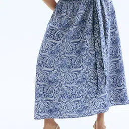 H&M Tie-Detail Poplin Skirt-picture-12