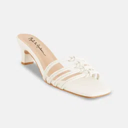 Mast & Harbour Striped Open Toe Block Heel Sandals with Tassels-picture-37