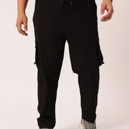 UNSTD Men Easy Wash Cargos Trousers-image-39