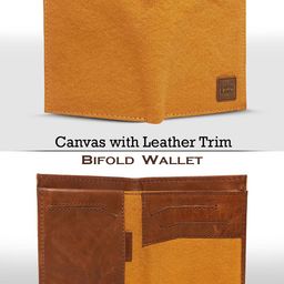 CANVAS & AWL Men Textured Canvas Two Fold Wallet image 4