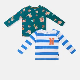 Nauti Nati Boys 2 Printed Bio Finish T-shirt-image-70