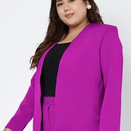 BRINNS Plus Size Open Front Blazer image 4