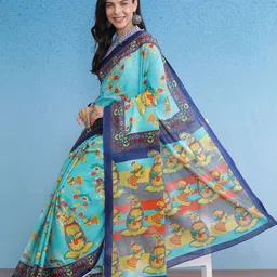 Anouk Rustic Kalamkari Bagru Saree image 4