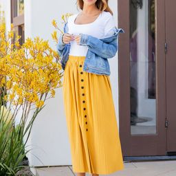 JC Mode Midi A-Line Skirt-image-45