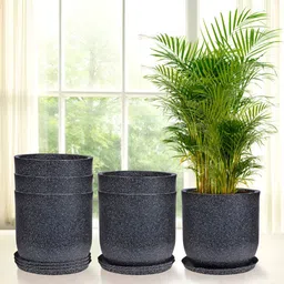 RUBOXA Marble Jaguar 6-Pcs Black UV-ProtectedPlanters-20