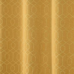 Saral Home Yellow Geometric Room Darkening Window Curtain-93