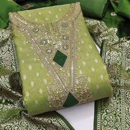 BlissFlair Pure Cotton Unstitched Dress Material-image-43