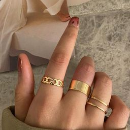 Arzonai Metal Ring Set-58
