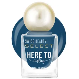 SWISS BEAUTY Here To Stay Waterproof Nail Enamel 12ml -Mosaic Blue 14-49