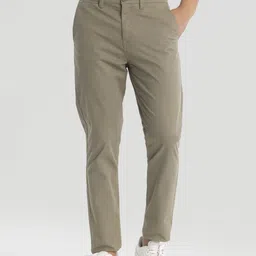 Snitch Men Solid Smart Slim Fit Formal Trousers-image-13