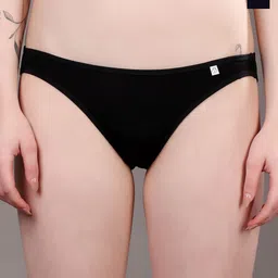 Moda Rapido Pack Of 2 Low-Rise Bikini Briefs MR-1034 Black Pack 2-image-99