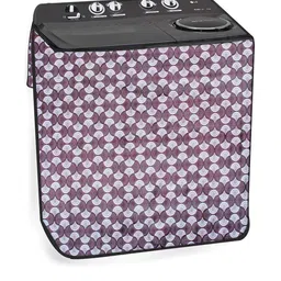 The Furnishing Tree Purple & White Printed Washing Machine Appliance Cover-image-66