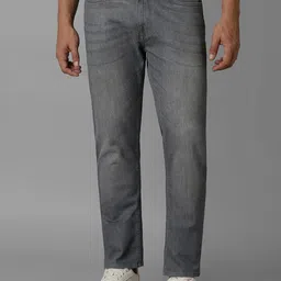 Louis Philippe Jeans Men Straight Fit Light Fade Jeans-image-12