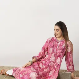 Ethnicity Women Flared Sleeves Anarkali Kurta-picture-42