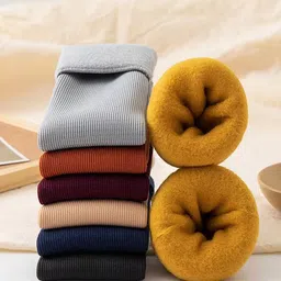 StyFun Women Pack Of 3 Assorted Calf-Length Winter Socks-image-86