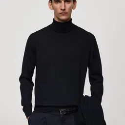 MANGO MAN Turtle Neck Woollen Pullover-picture-19