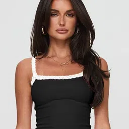 DressBerry Women Shoulder Straps Solid Crop Top-picture-19