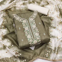 KALINI Embroidered Unstitched Dress Material-image-55