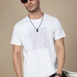 Roadster Pure Cotton Dotted Printed T-Shirt-image-38